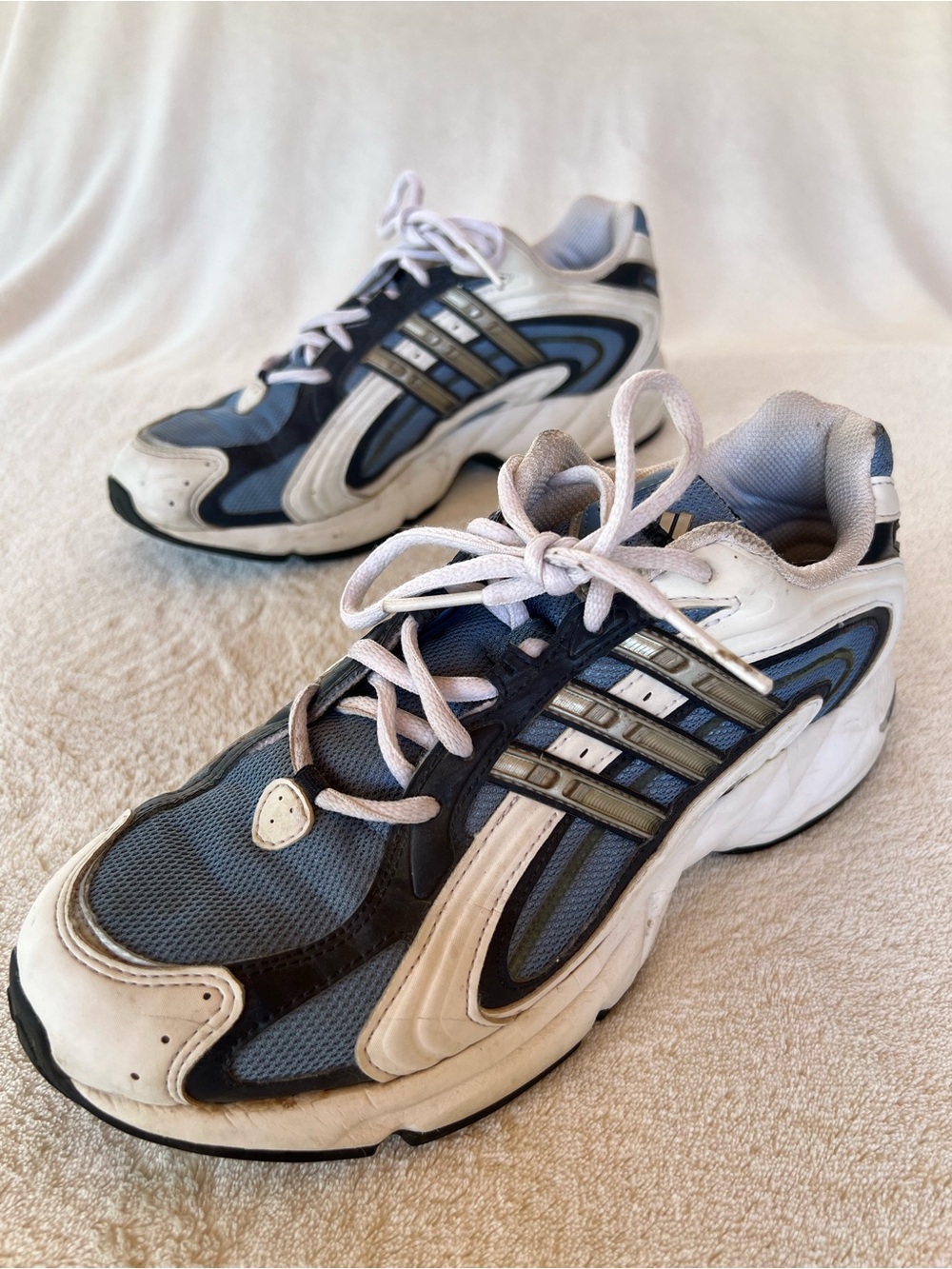 Vintage Adidas Boston adiPRENE Running Shoes Blue White Y2K Women’s 9